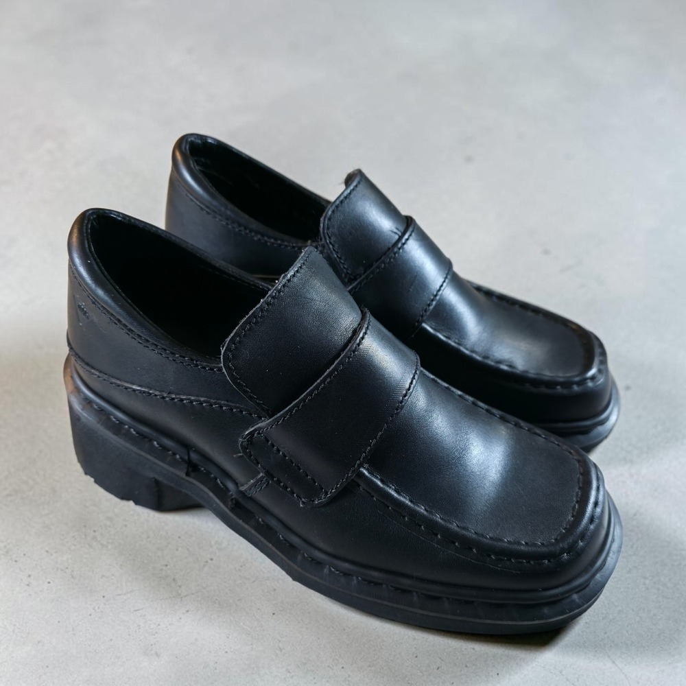 Vintage Dr Doc Martens Shoes Black Womens 6.5 Chunky England Made *Read Desc.
